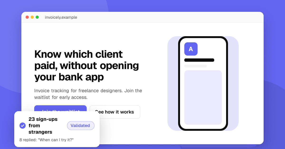 Illustration for the guide “How to validate an app idea before you build it”